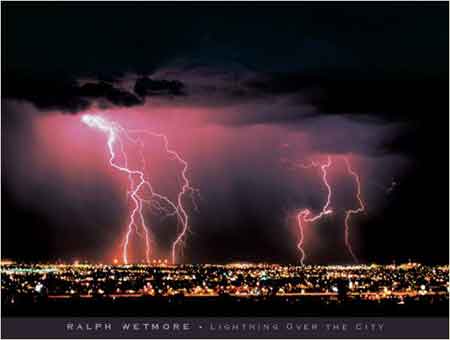 Lightning Over The City